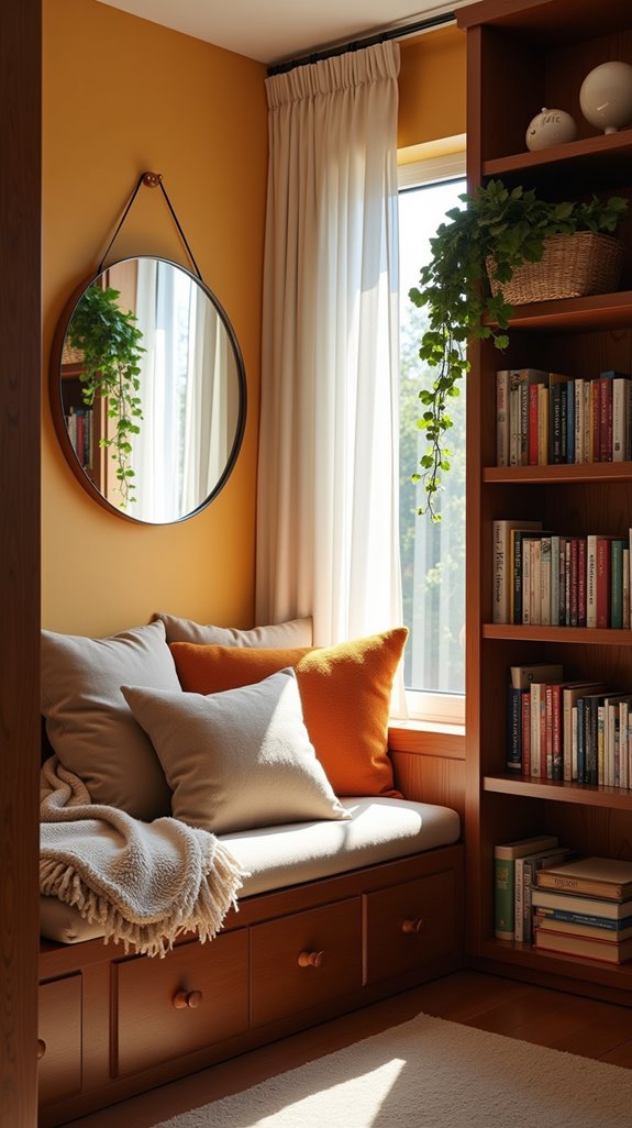 cozy reading nook design