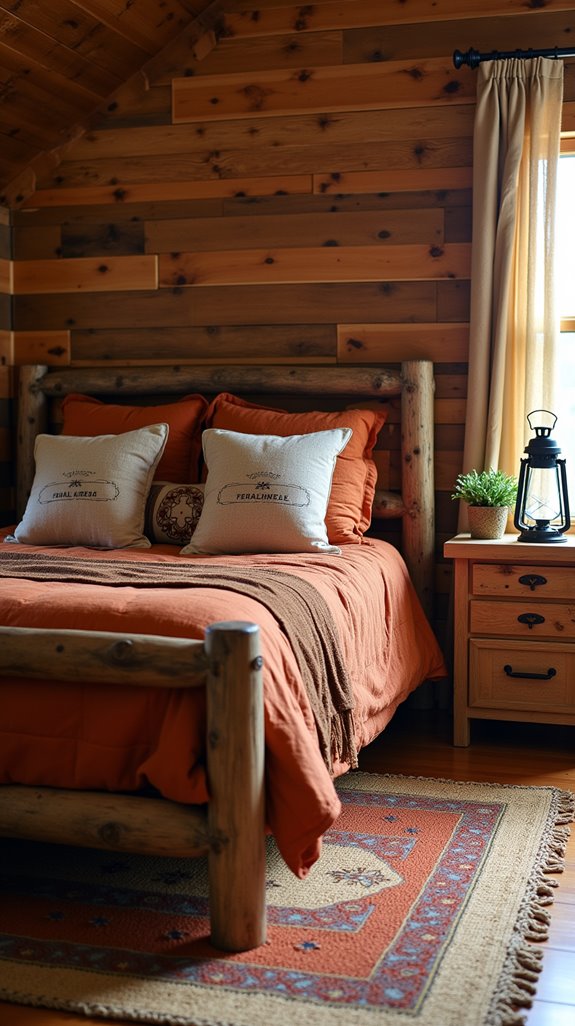 cozy rustic western bedroom