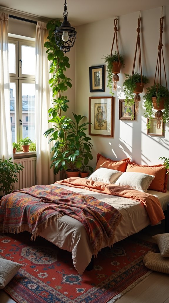 creative bohemian bedroom retreat