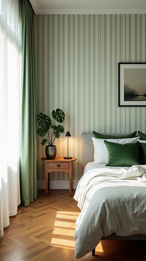 dynamic green white wallpaper