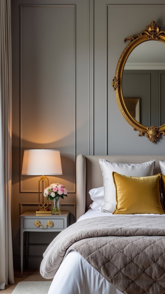 elegant grey and gold