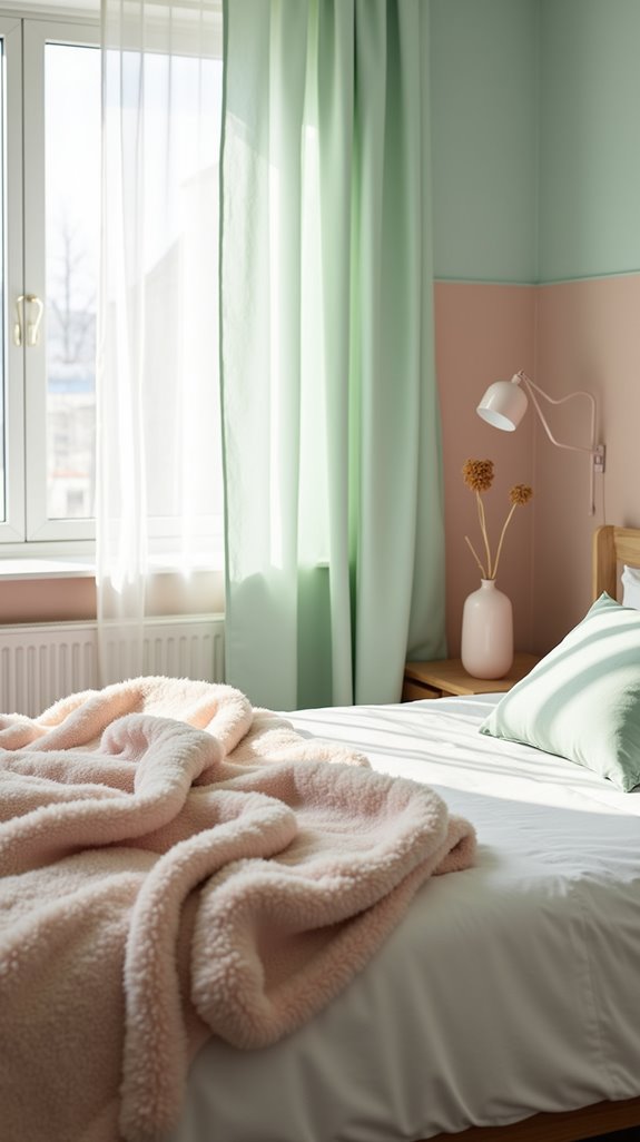 elegant pastel bedroom sanctuary