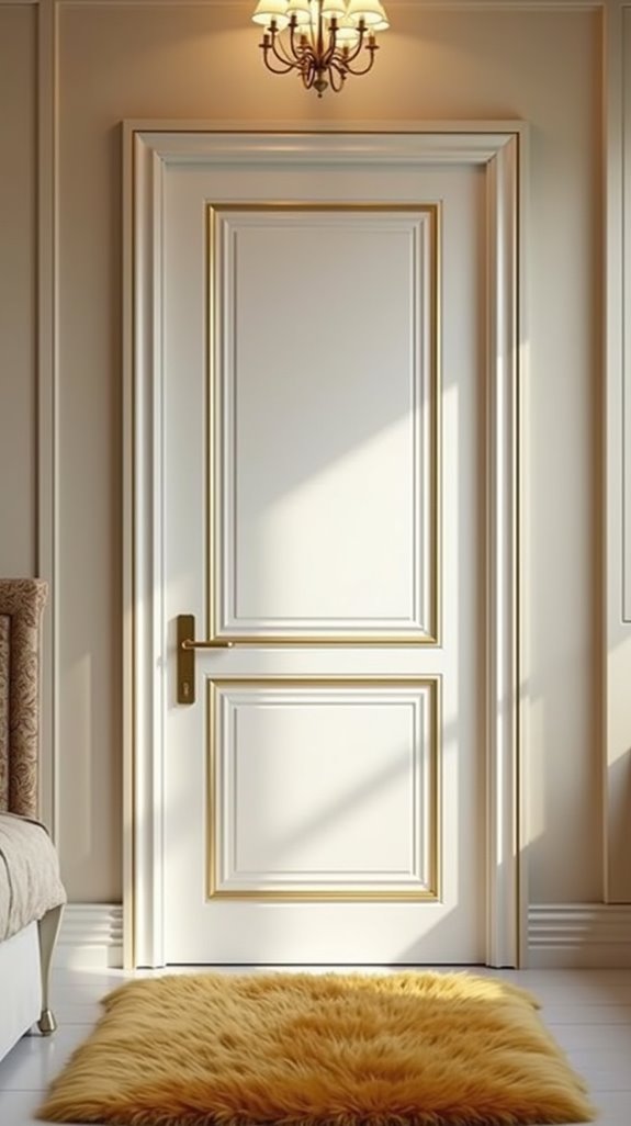 elegant white and gold