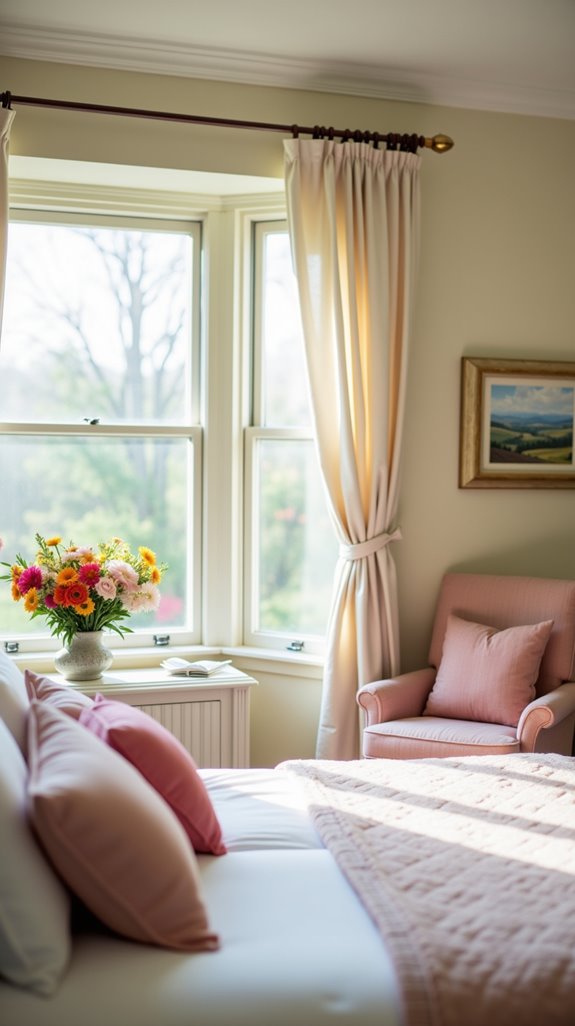 fresh flowers create warmth