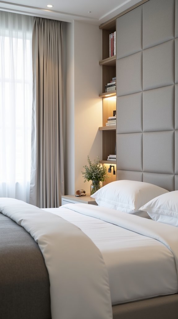 hidden storage in headboards