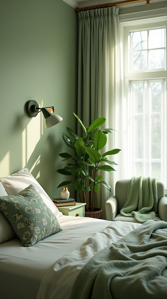 invigorate bedroom with greenery
