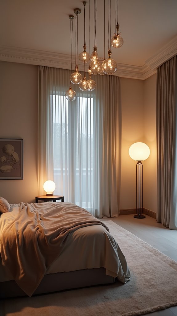 layered lighting for ambiance