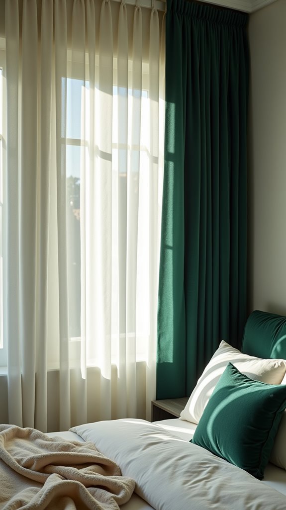 layered textured curtain styles