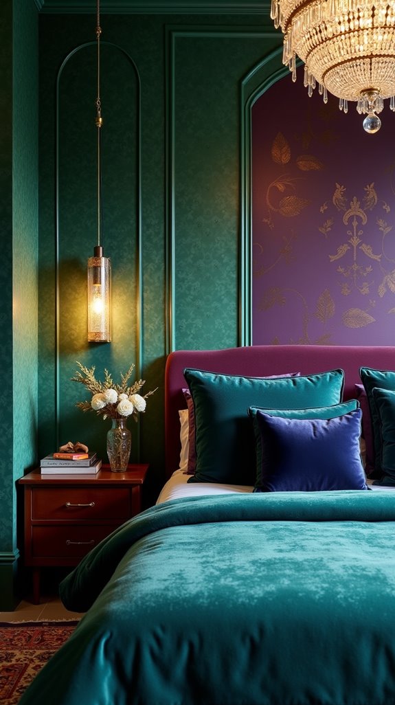 luxurious jewel toned sanctuary