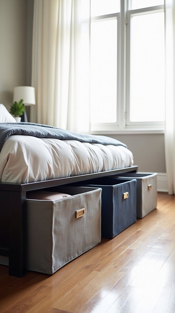 maximize bedroom storage space