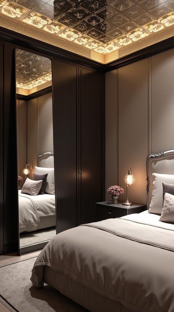 mirrored ceilings enhance spaces