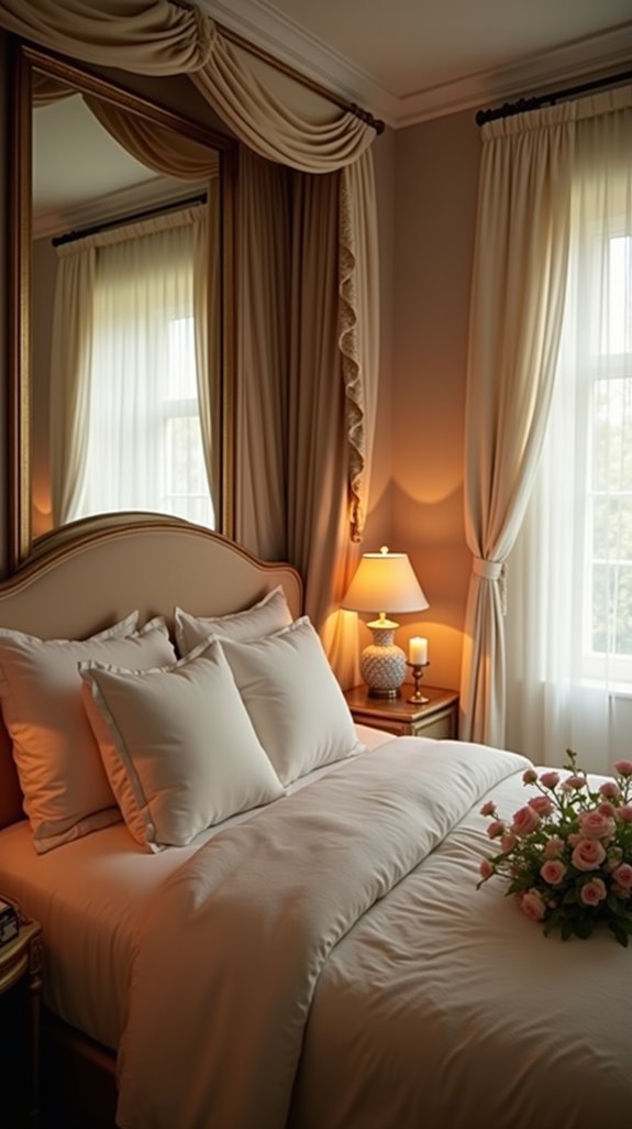 mirrors create spacious elegance