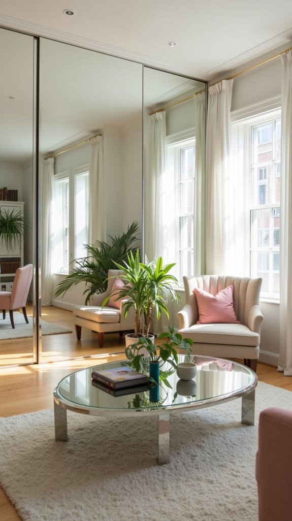 mirrors enhance spatial illusion