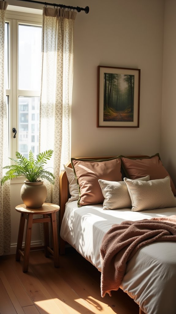 nature inspired bedroom tranquility