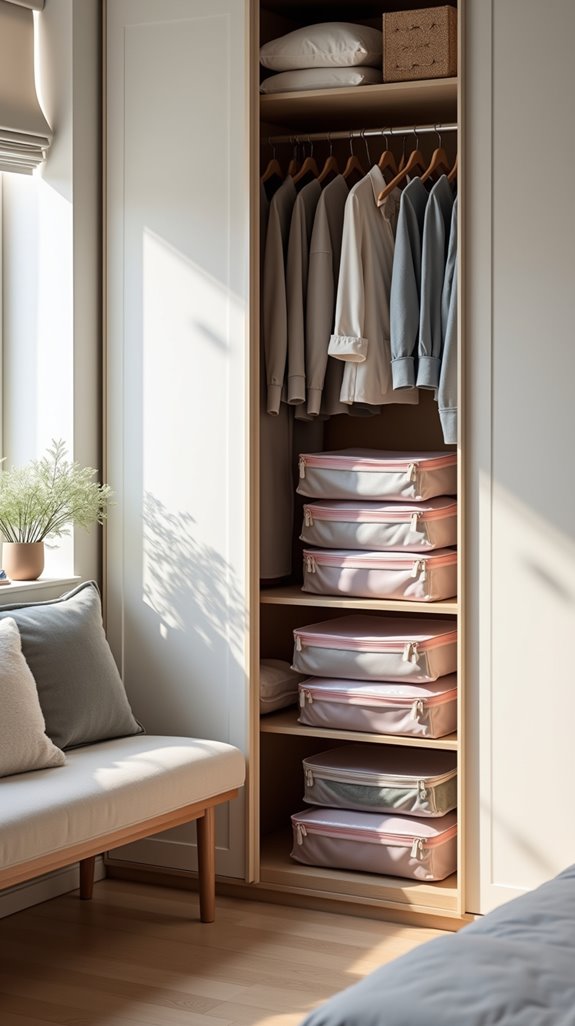 organized seasonal clothing storage