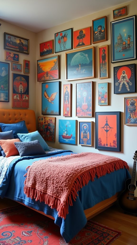 personalized artistic gallery wall