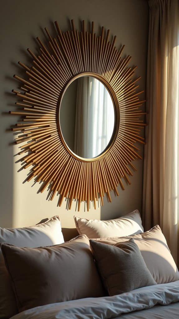 radiant sunburst mirror decor