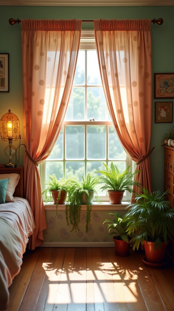 retro inspired curtain charm