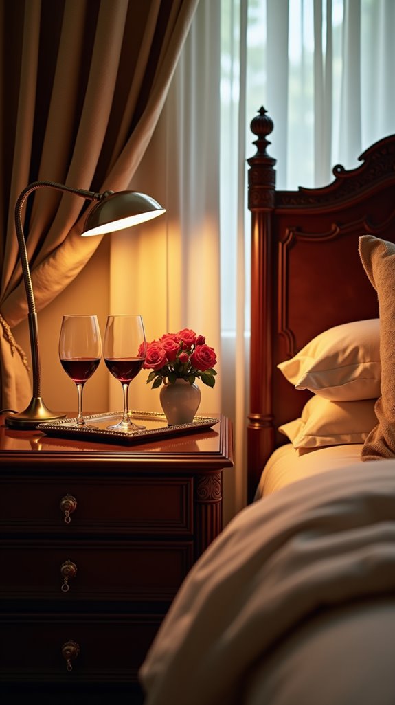 romantic and functional nightstand