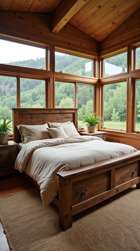 rustic natural wood furnishings