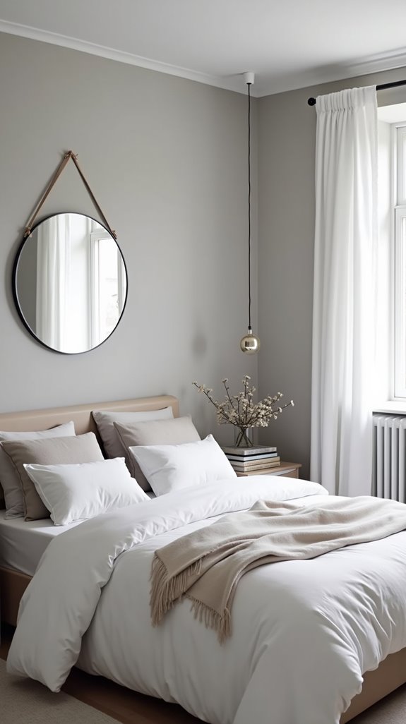 serene grey and white minimalism