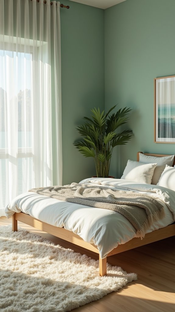 serene seafoam green sanctuary