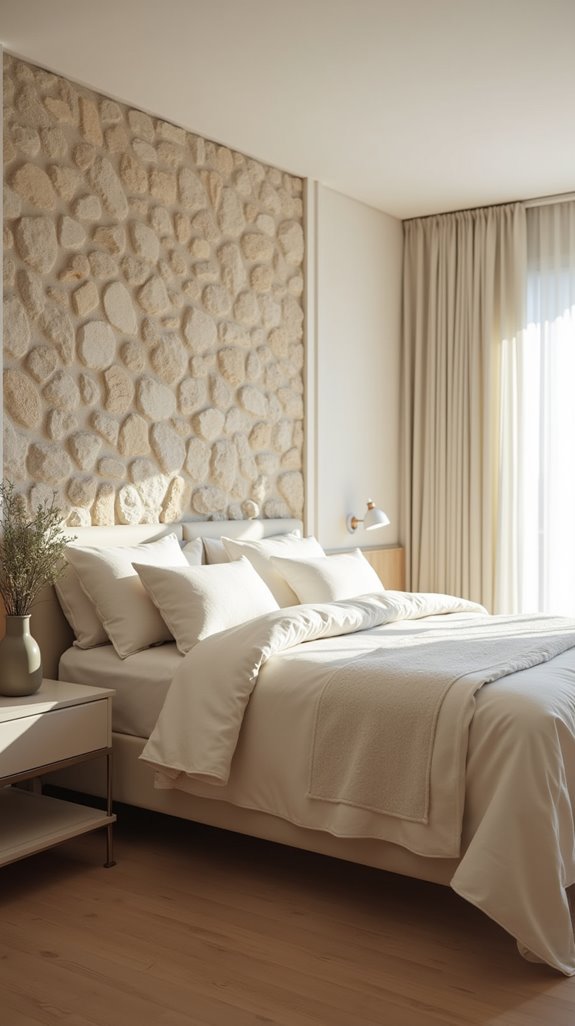 sophisticated neutral accent wall