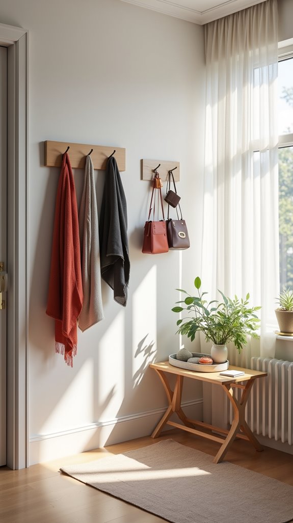 stylish hooks and racks