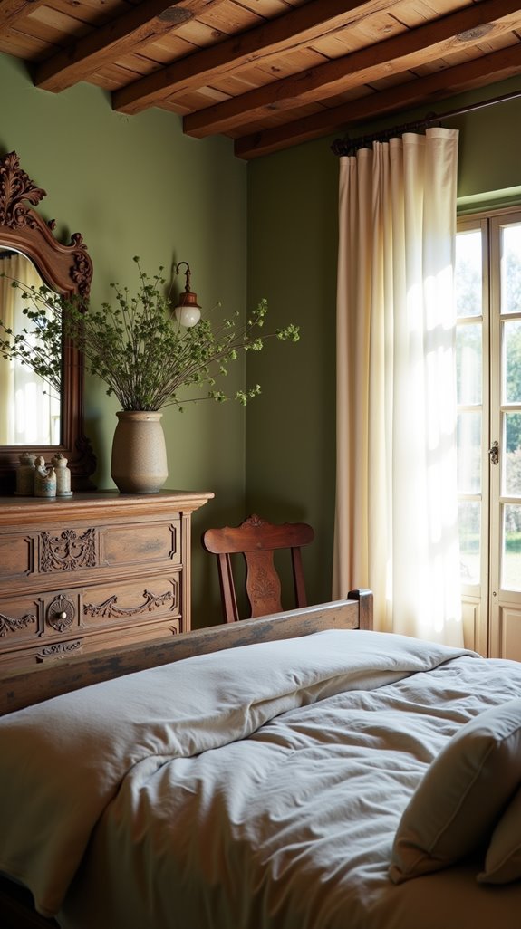 vintage accessories enhance rustic charm