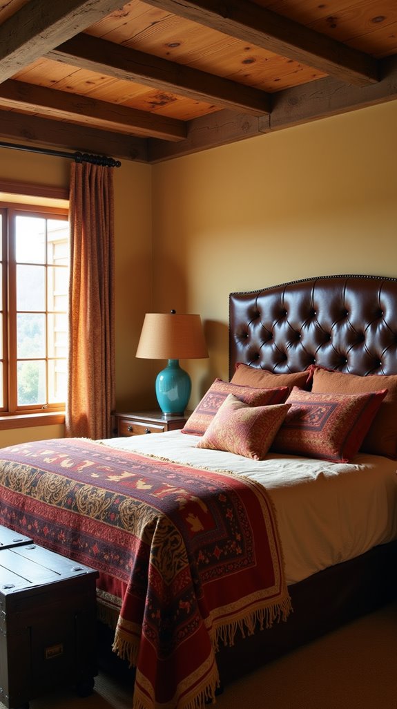 vintage western bedroom textiles