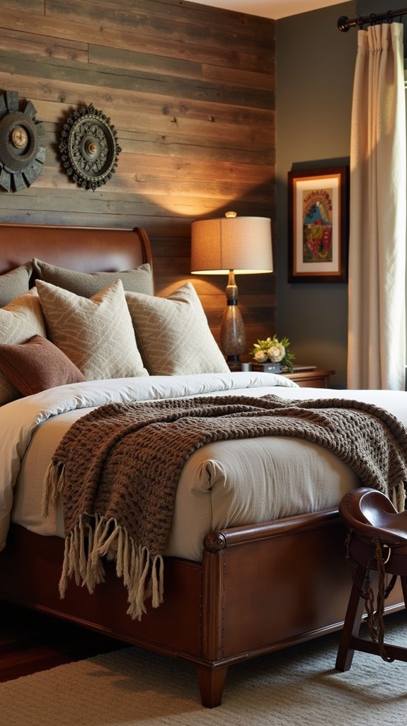 western themed accent walls design