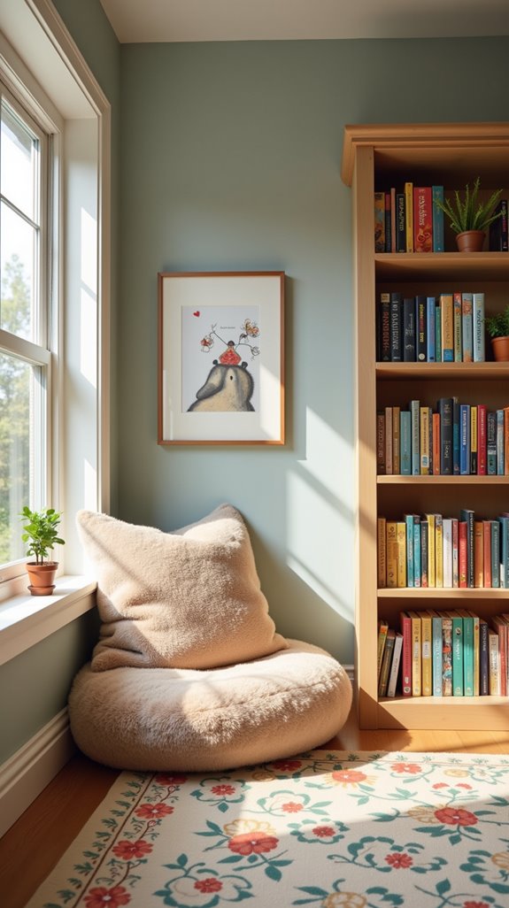 accessible reading nook setup