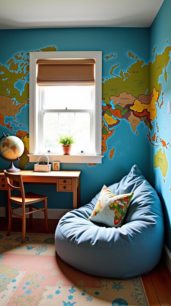 adventure inspired bedroom decor