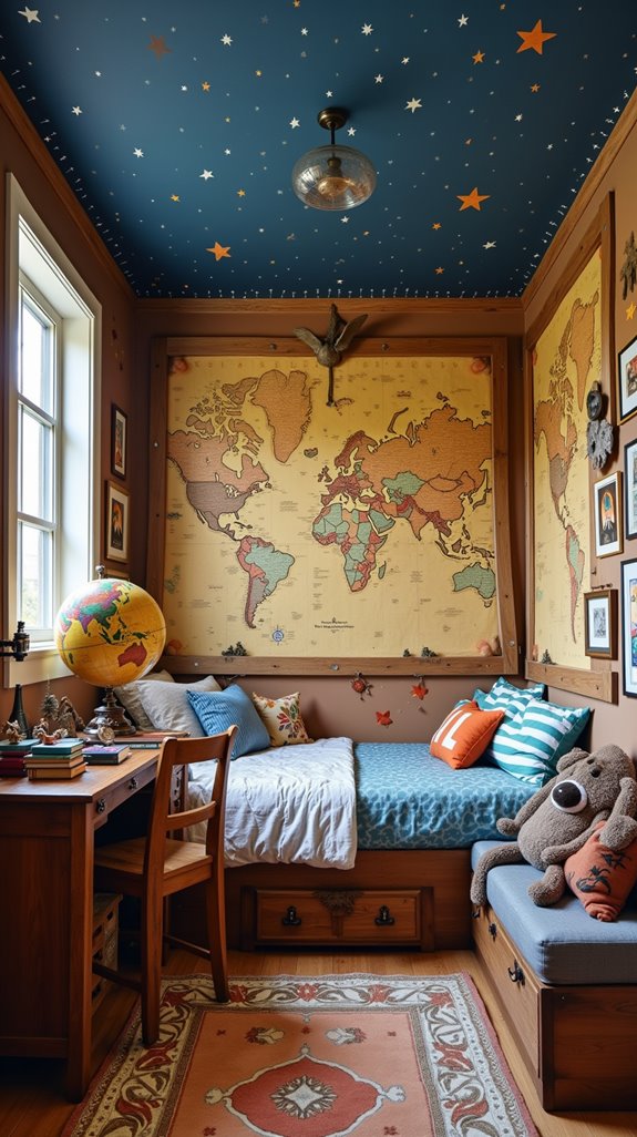 adventure inspired imaginative bedroom