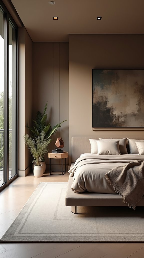 art as bedroom focal point