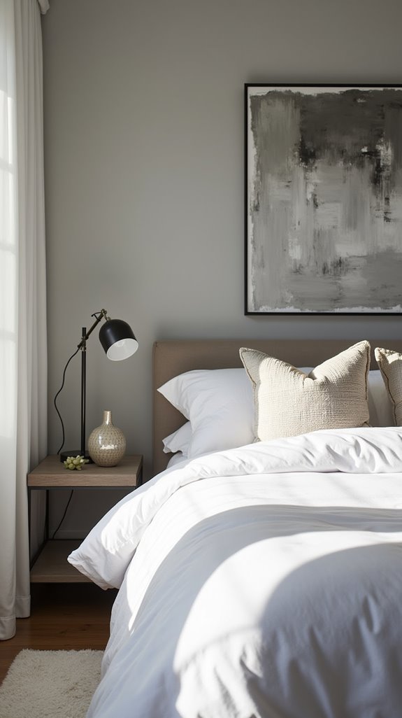 artwork for grey bedroom