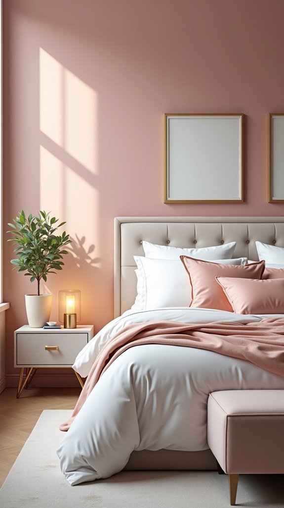 blush wall as focal point