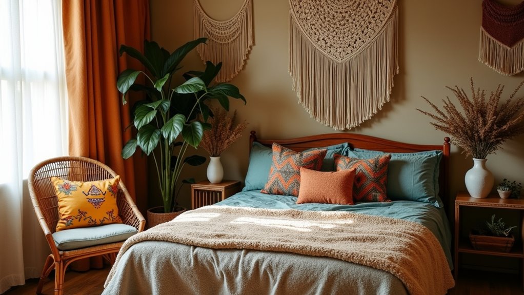 bohemian bedroom warmth ideas