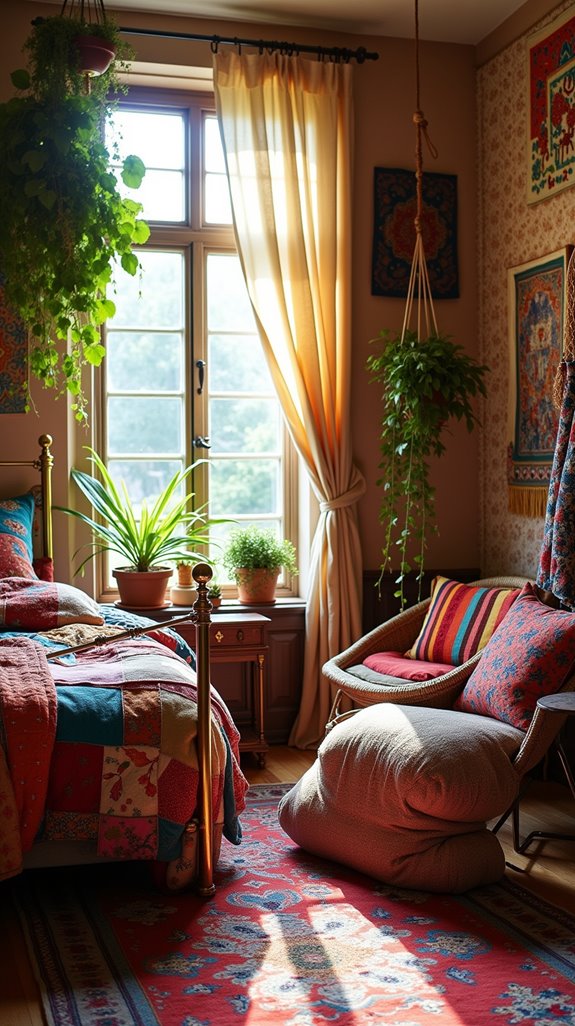 bohemian eclectic bedroom decor