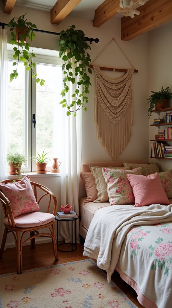 bohemian style bedroom retreat