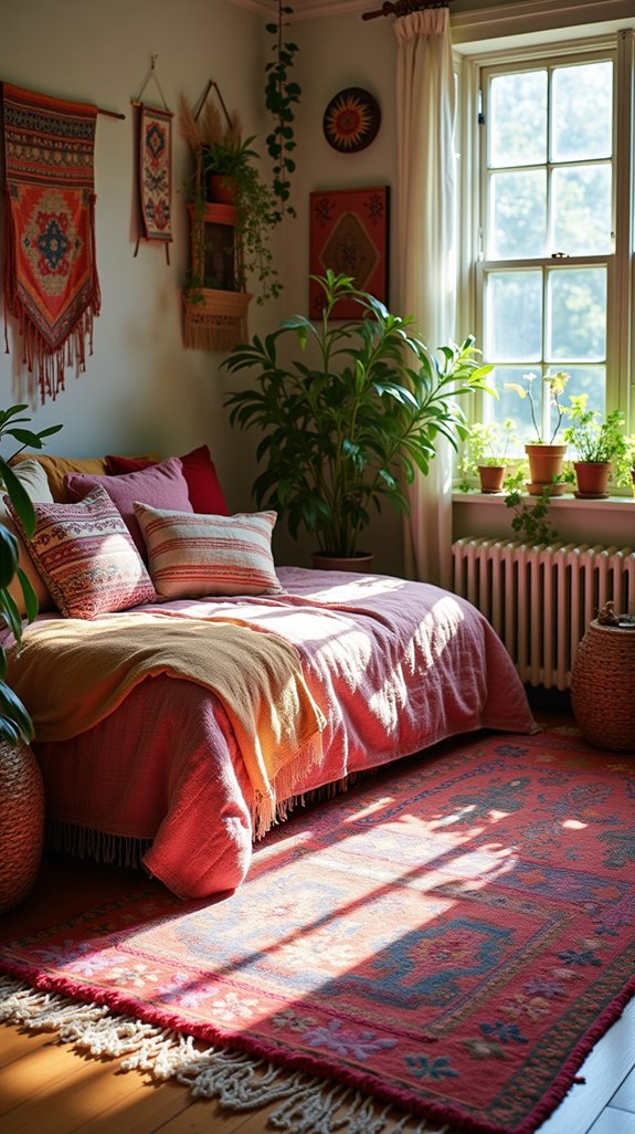bohemian vibrant bedroom transformation
