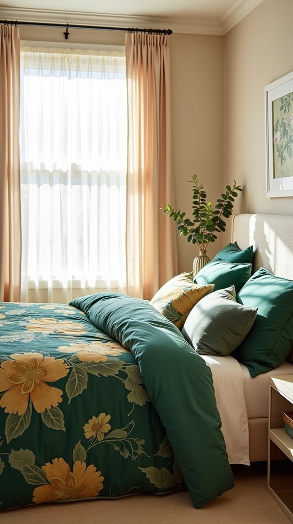 bold patterns enhance bedding
