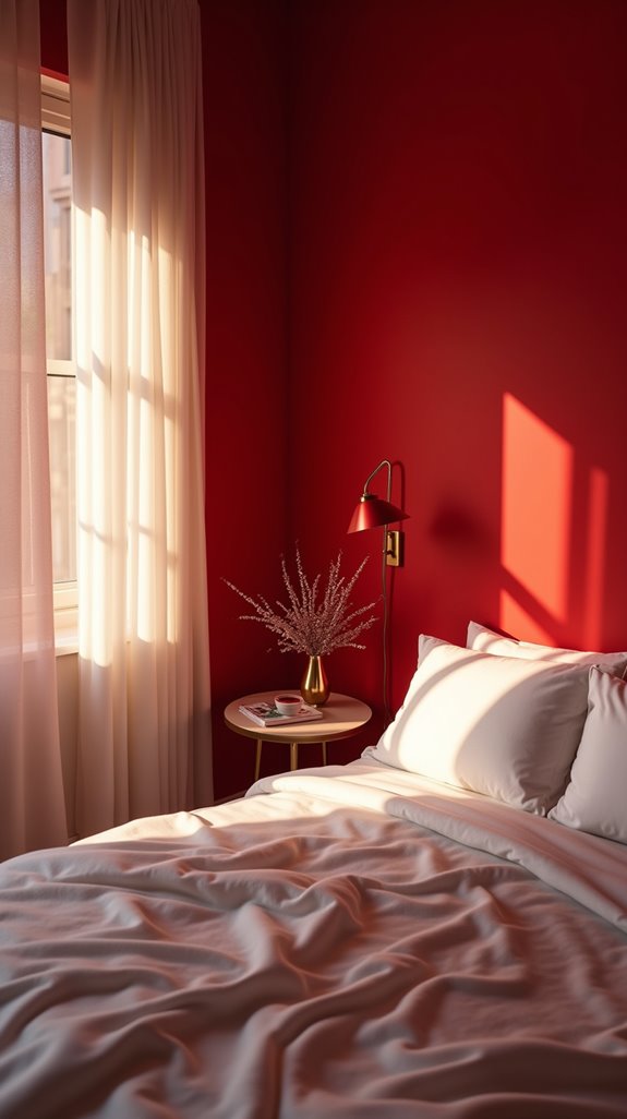 bold red energizes spaces