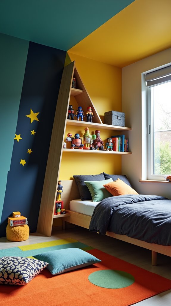 bold vibrant color blocks