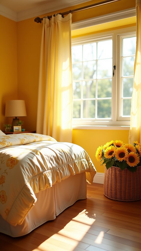 bright cheerful bedroom sanctuary
