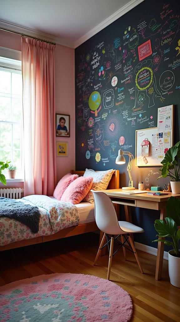 chalkboard wall for creativity