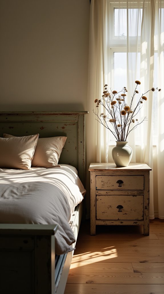 characterful vintage bedroom decor