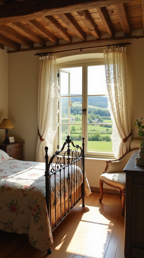 charming cottage bedroom artwork