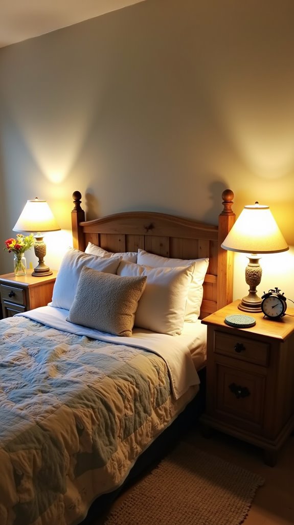 charming weathered wood nightstands