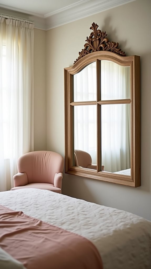 charming window frame mirrors